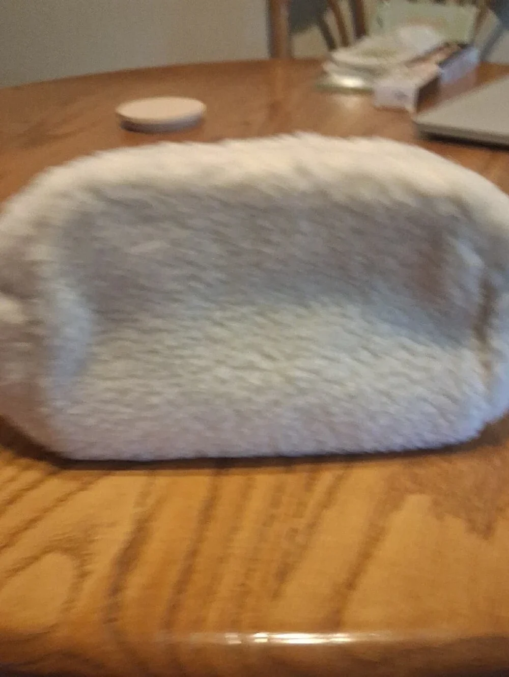 Kate Spade white/cream Sherpa-Style Wrist Bag